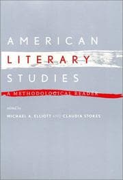 Tapa de American literary studies
