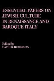 Tapa de Essential papers on Jewish culture in Renaissance and baroque Italy