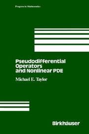 Tapa de Pseudodifferential operators and nonlinear PDE