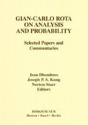 Tapa de Gian-Carlo Rota on Analysis, Convexity, and Probability