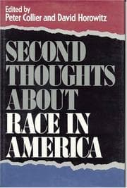 Tapa de Second thoughts about race in America