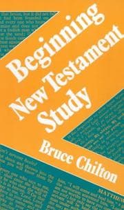 Tapa de Beginning New Testament study