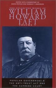 Tapa de The collected works of William Howard Taft