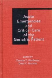 Tapa de Acute emergencies and critical care of the geriatric patient