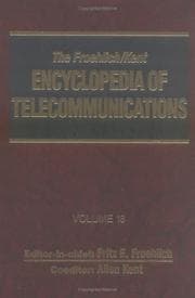 Tapa de Froehlich/Kent Encyclopedia of Telecommunications