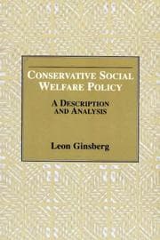 Tapa de Conservative social welfare policy