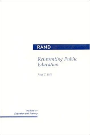 Tapa de Reinventing public education