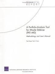 Tapa de A Portfolio AnalysisTool for Missile Defense
