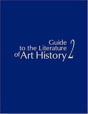 Tapa de Guide to the literature of art history 2