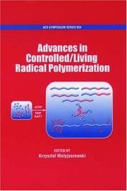 Tapa de Advances in Controlled/Living Radical Polymerization