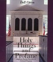 Tapa de Holy things and profane