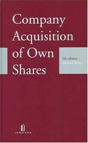 Tapa de Company acquisition of own shares