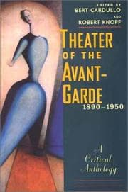 Tapa de Theater of the avant-garde, 1890-1950 : a critical anthology