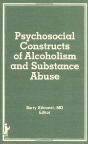 Tapa de Psychosocial constructs of alcoholism and substance abuse