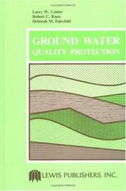 Tapa de Ground water quality protection