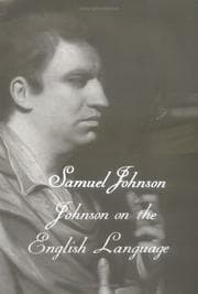 Tapa de Johnson on the English language