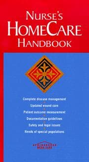 Tapa de Nurse's homecare handbook