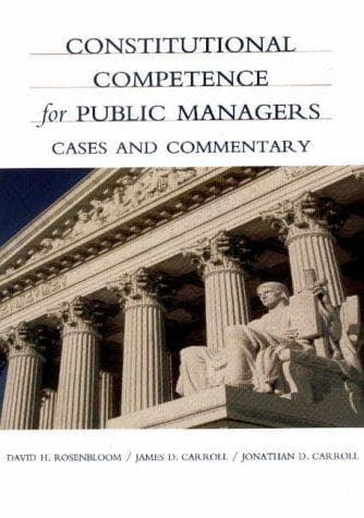 Tapa de Constitutional competence for public managers