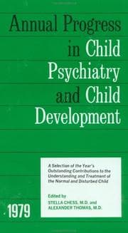 Tapa de 1979 Annual Progress In Child Psychiatry