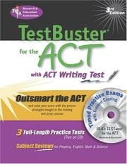 Tapa de REA's testbuster for the ACT with CD-ROM for both Windows & Macintosh, REA's interactive ACT TESTware