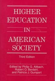 Tapa de Higher education in American society