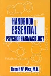 Tapa de Handbook of essential psychopharmacology