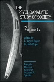 Tapa de Psychoanalytic Study of Society Vol. 17