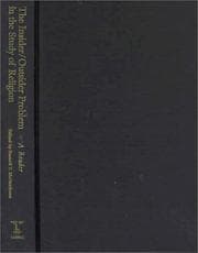 Tapa de The Insider/Outsider Problem in the Study of Religion