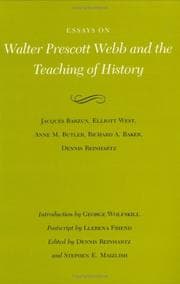 Tapa de Essays on Walter Prescott Webb and the teaching of history