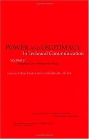 Tapa de Power and Legitimacy in Technical Communication Vol. II