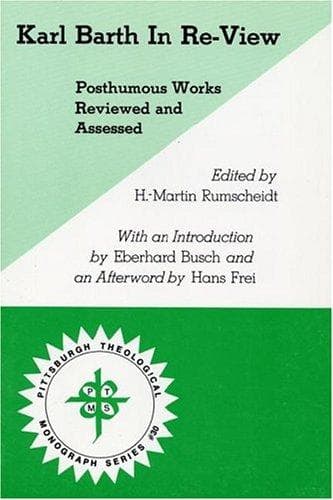 Tapa de Karl Barth in Re-View