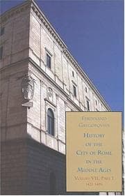 Tapa de History of the City of Rome in the Middle Ages, Vol. 7, 1421-1503