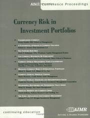 Tapa de Currency Risk in Investment Portfolios
