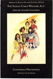 Tapa de The Indian Child Welfare Act