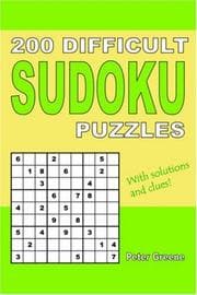 Tapa de 200 Difficult Sudoku Puzzles