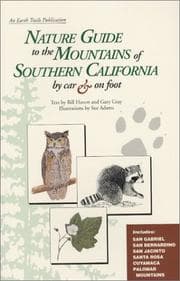 Tapa de Nature guide to the mountains of Southern California by car & on foot