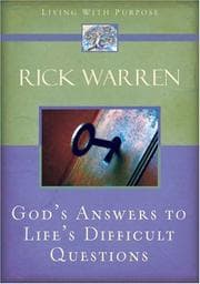 Tapa de God's Answers to Life's Difficult Questions (Living with Purpose)
