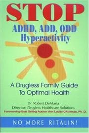 Tapa de Stop ADHD, ADD, ODD, Hyperactivity