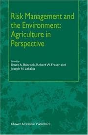 Tapa de Risk management and the environment