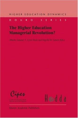 Tapa de The Higher Education Managerial Revolution?