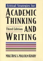 Tapa de Critical strategies for academic thinking and writing