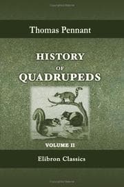 Tapa de History of Quadrupeds