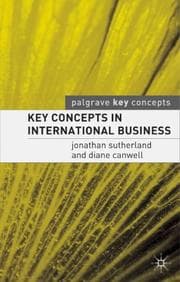 Tapa de Key Concepts in International Business (Palgrave Key Concepts)