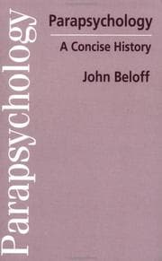 Tapa de Parapsychology