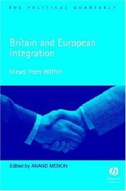 Tapa de Britain and European Integration