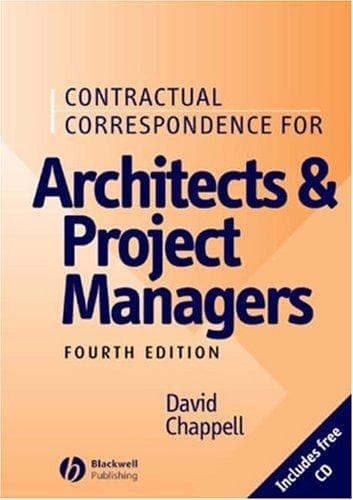 Tapa de Contractual correspondence for architects and project managers