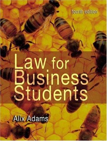 Tapa de Law for Business Students