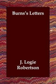 Tapa de Burns's Letters