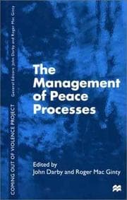 Tapa de The management of peace processes