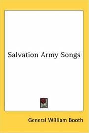 Tapa de Salvation Army Songs